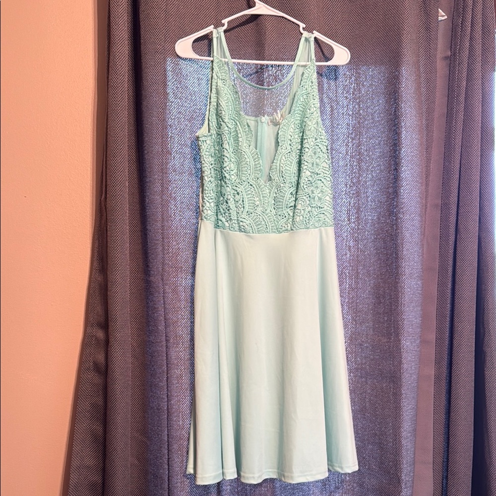 Grace Karin Mint Green Lace Dress